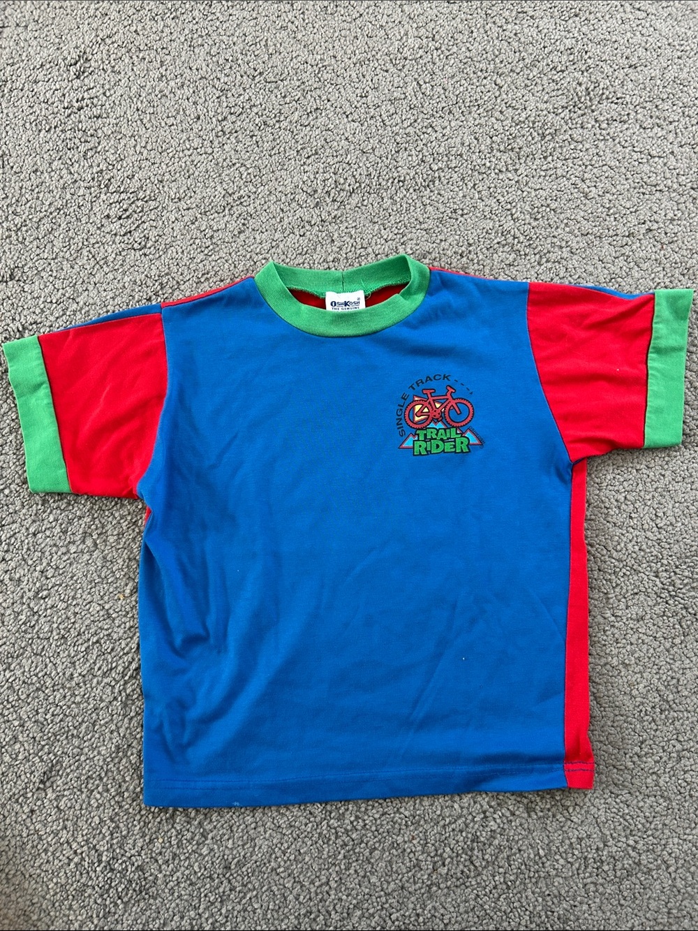 Vintage OshKosh B'gosh Trail Rider Bike Tee 5T
